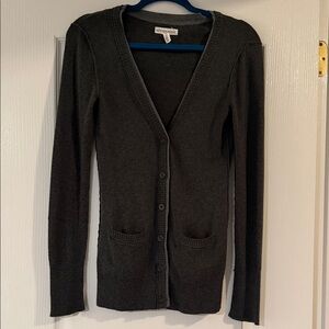 Aeropostale Black V-Neck Button-Front Women's Cardigan